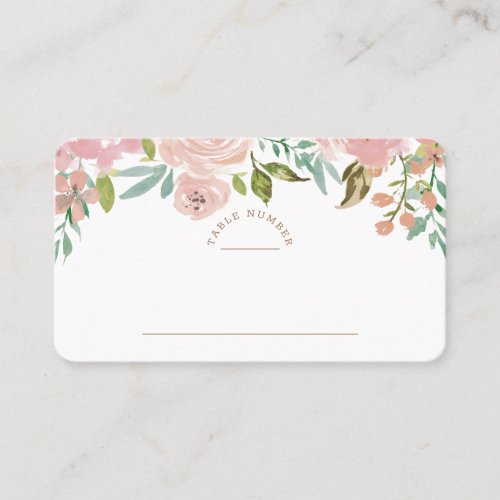 Alluring Rose Vintage Dusty Pink Table Number Place Card