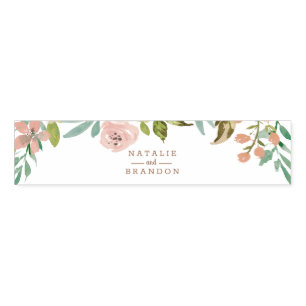 Alluring Rose Vintage Dusty Pink Wedding Monogram Napkin Bands