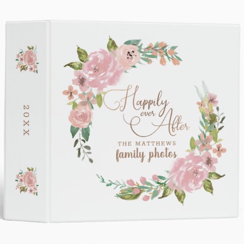 Alluring Rose Vintage Pink Family Photo Album 3 Ring Binder