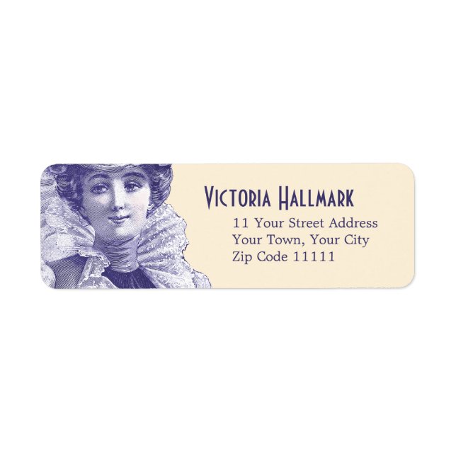 Alluring Victorian Beauty - Belle Epoque Diva Label (Front)