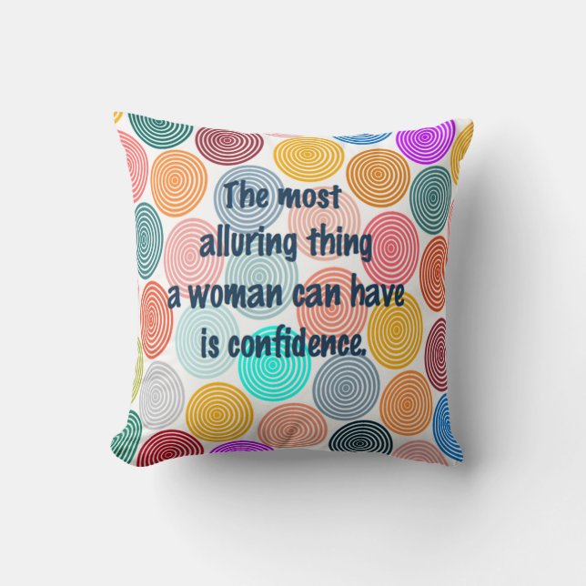 Alluring Woman Throw Pillow (Front)