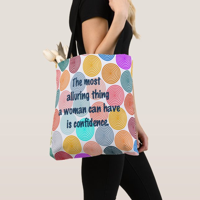 Alluring Woman Tote Bag (Close Up)
