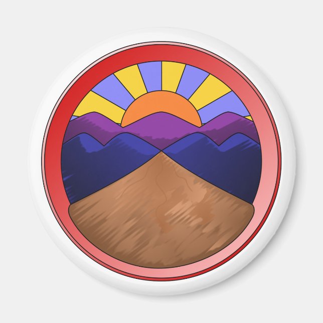 Alluvial Fan Geology Magnet (Front)