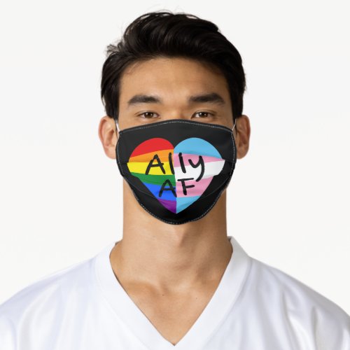 Ally AF III _ LGBTQ Flag Gay Trans Lesbian Queer P Adult Cloth Face Mask