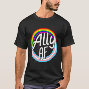 Ally Af Trans Flag Love Equality Lgbt Pride Flag L T-Shirt