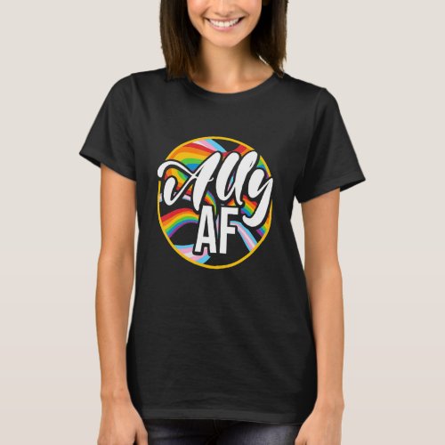 Ally Af Trans  For An Lgbt Member T_Shirt