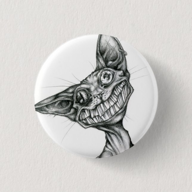 Ally CAt Pinback Button (Front)