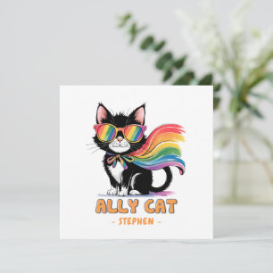 Ally Cat – Rainbow Cat LGBTQ Pride