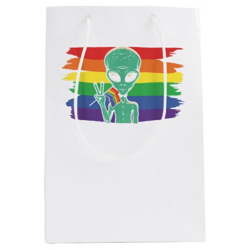 Ally Cat Straight LGBT Supporter Gay Pride Ally Ra Medium Gift Bag