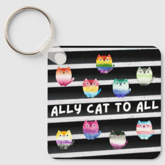 Ally Cat To All Keychain