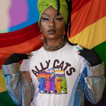 Ally Cats Lgbt Equality Support T-shirt at Zazzle