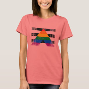 ALLY FLAG DISTRESSED T-Shirt