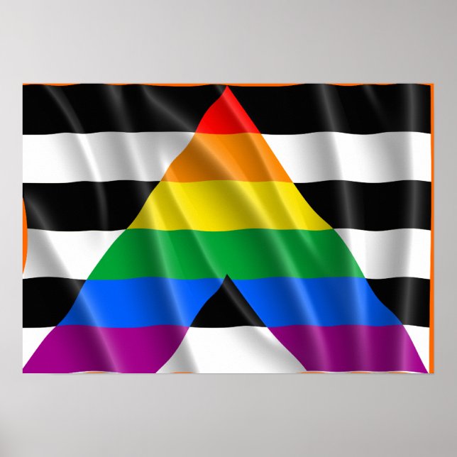 ALLY FLAG FLYING -.png Poster (Front)
