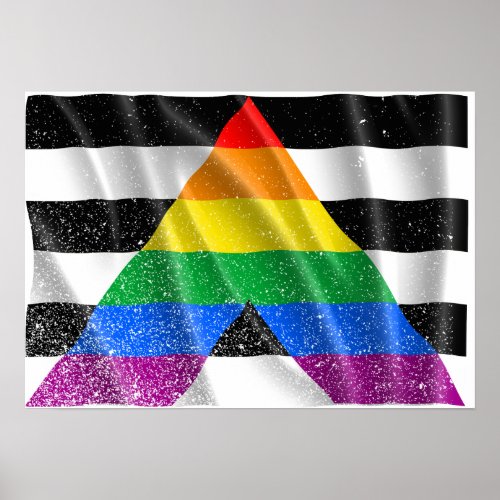 ALLY FLAG FLYING _png Poster