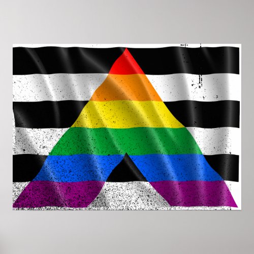 ALLY FLAG FLYING _png Poster