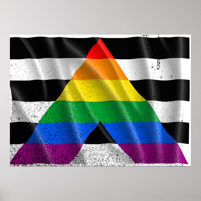 ALLY FLAG FLYING -.png Poster (Front)