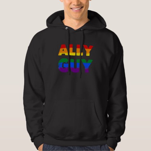 Ally Guy u2014 LGBT Pride u2014 LGBTQ Transgender  Hoodie