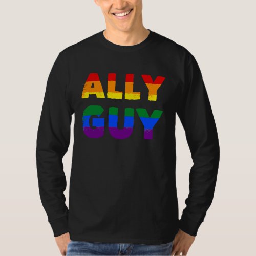 Ally Guy u2014 LGBT Pride u2014 LGBTQ Transgender  T_Shirt