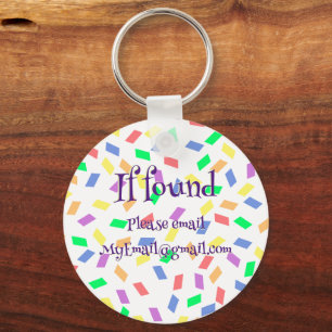 Ally in purple pastel rainbow sprinkles keychain