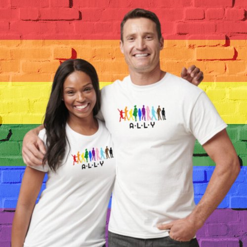 ALLY Mixed Gender Pride LGBTQIABIPOC T_Shirt