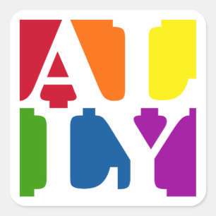 Ally Pop Square Sticker