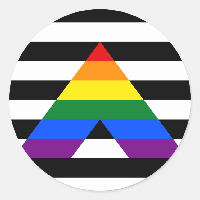 Ally Pride Circle Sticker (Front)
