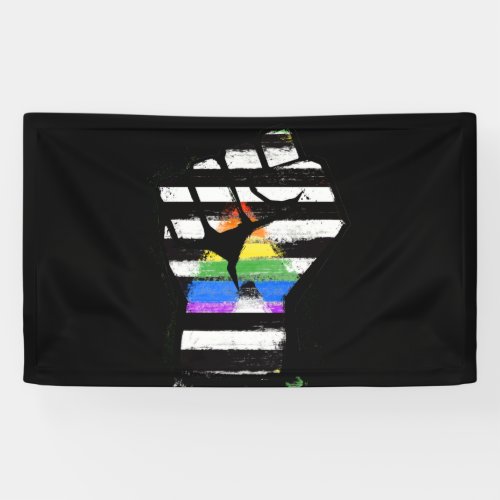 Ally Pride Fist Banner