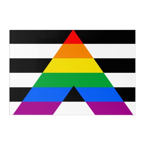 Ally Pride Flag Acrylic Print