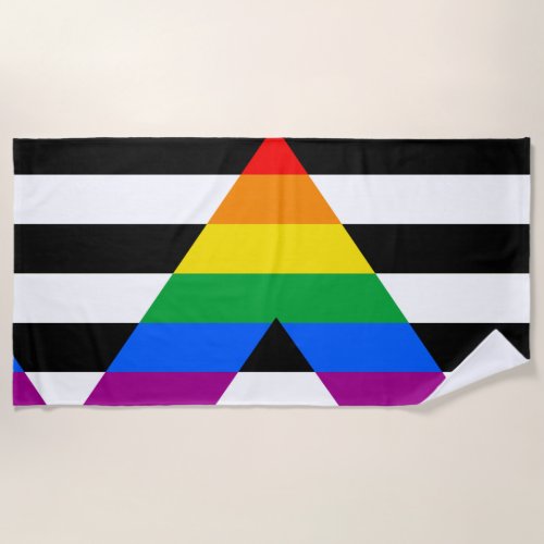 Ally Pride Flag Beach Towel