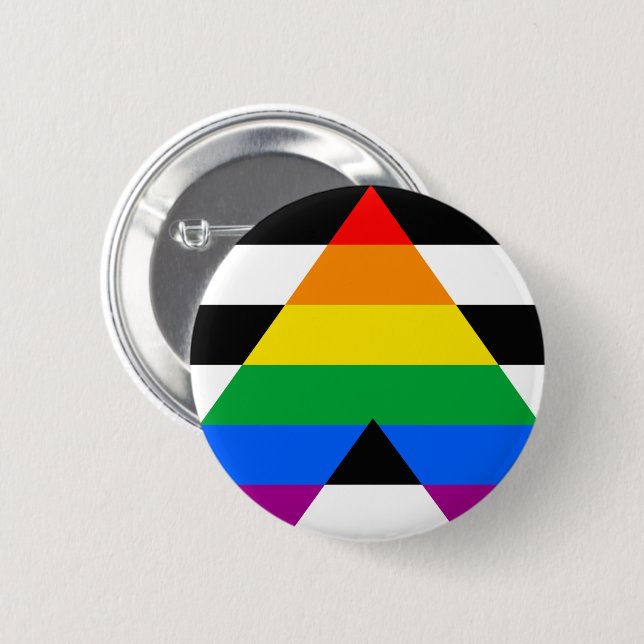 Ally Pride Flag Button (Front & Back)