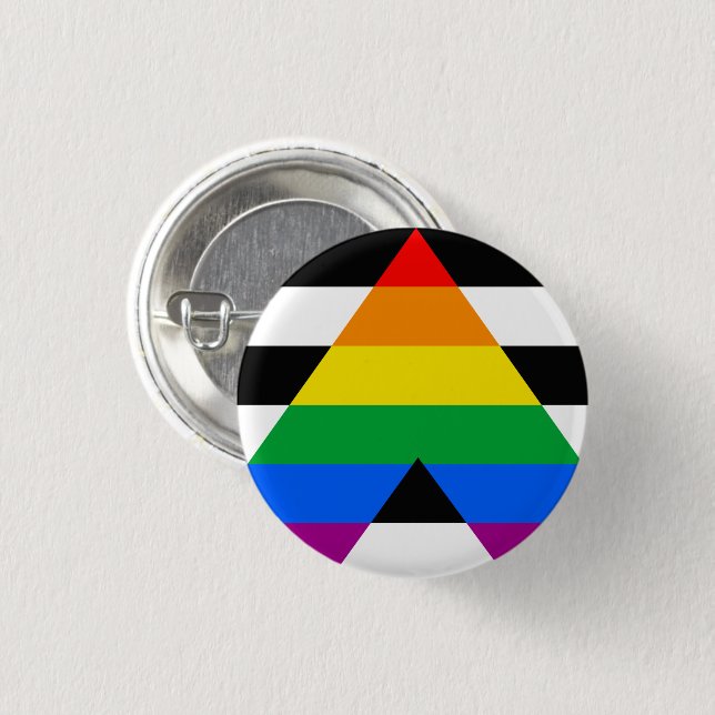 Ally Pride Flag Button (Front & Back)