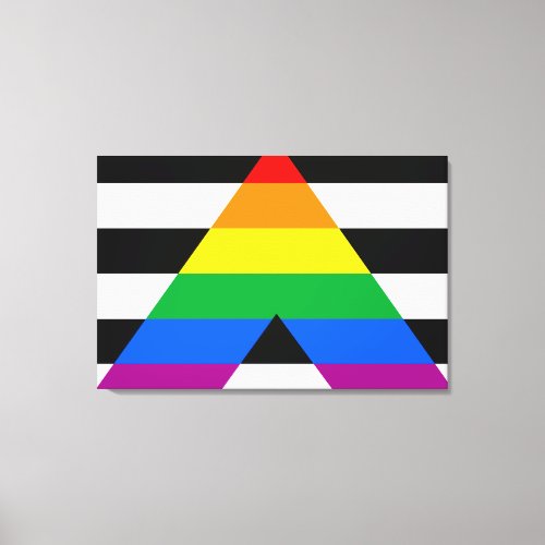 Ally Pride Flag Canvas Print