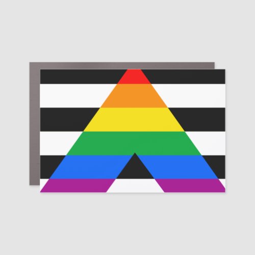 Ally Pride Flag Car Magnet
