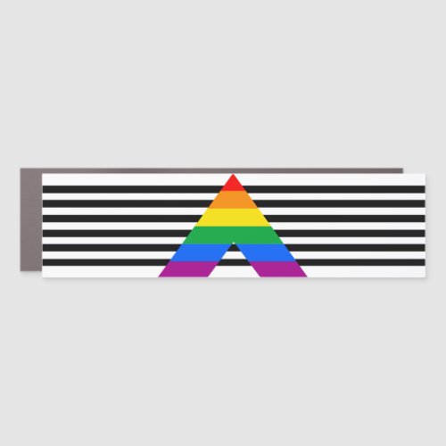 Ally Pride Flag Car Magnet