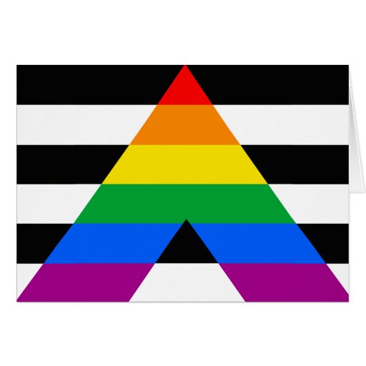 Ally Pride Flag Cards (Front Horizontal)