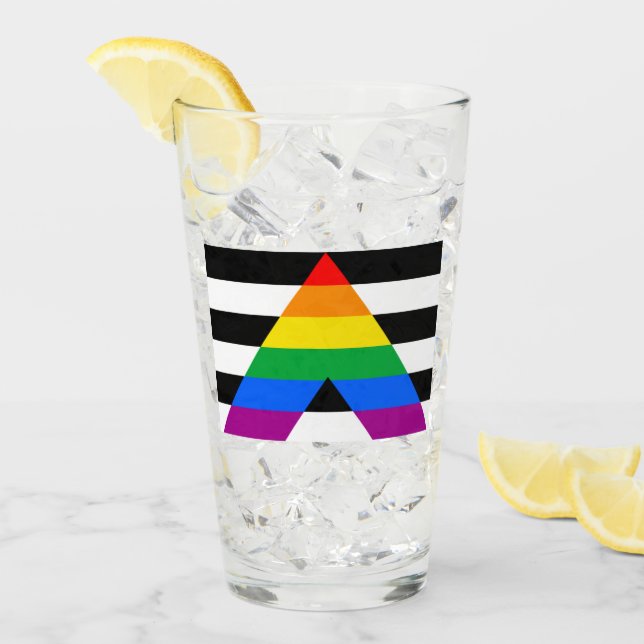 Ally Pride Flag Glass (Front Ice)