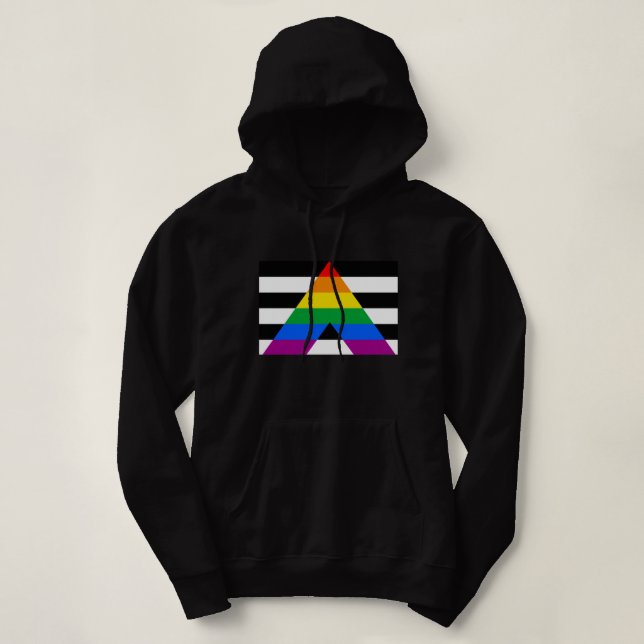 Ally Pride Flag Hoodie (Design Front)