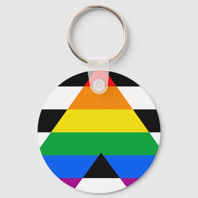 Ally Pride Flag Keychain (Front)