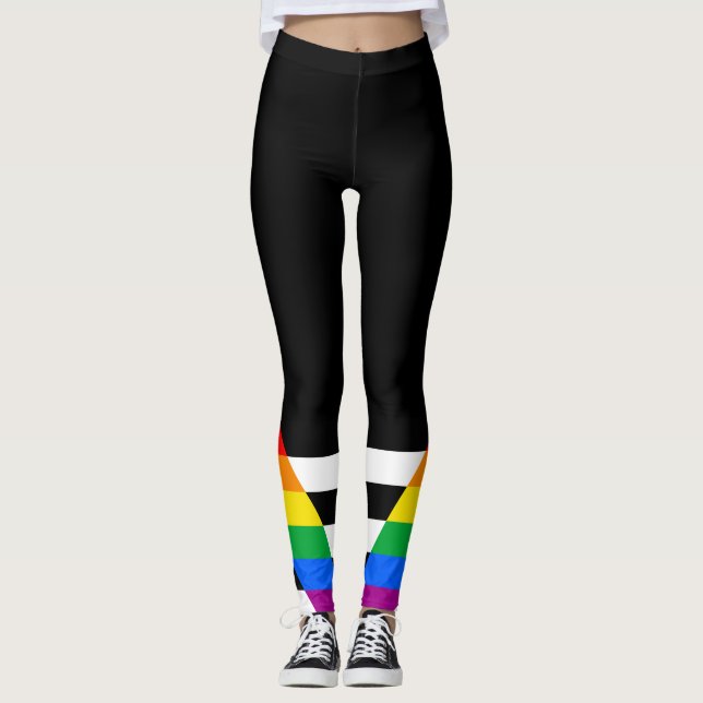 Ally Pride Flag Leggings (Front)