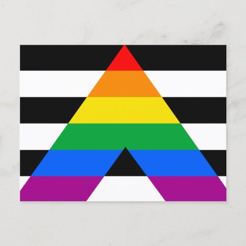 Ally Pride Flag Postcard