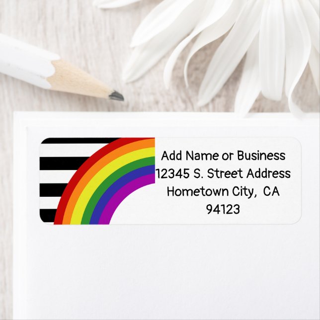 Ally Pride Flag Rainbow Label (Insitu)