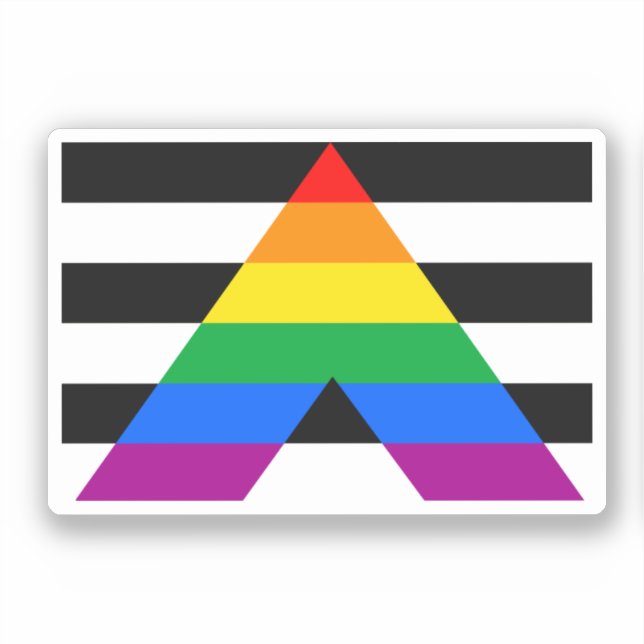 Ally Pride Flag Sticker (Front)