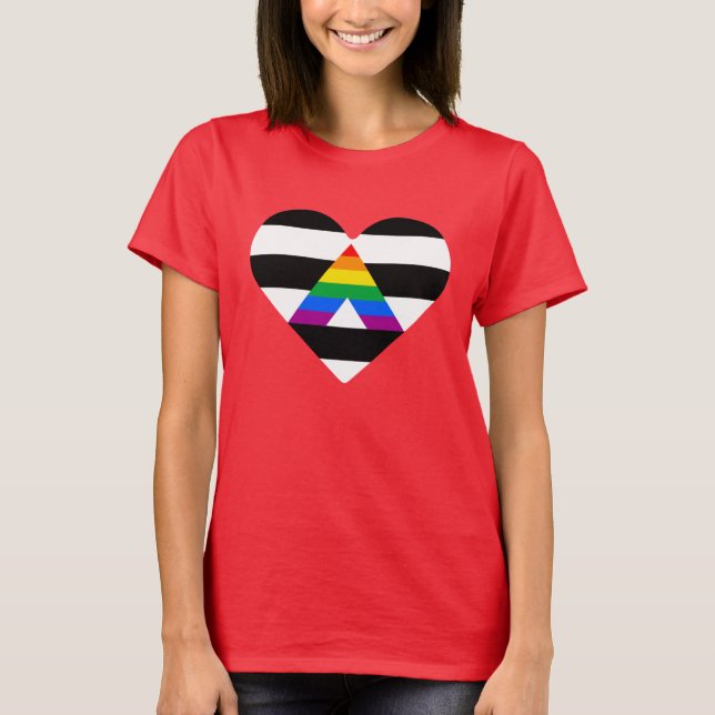 Ally Pride Heart T-Shirt (Front)