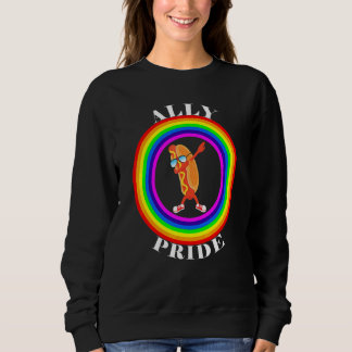 Ally Pride LGBTQ Equality Rainbow Lesbian Gay Tran Sweatshirt