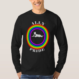 Ally Pride LGBTQ Equality Rainbow Lesbian Gay Tran T-Shirt