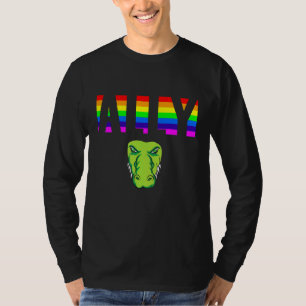 Ally Pride LGBTQ Equality Rainbow Lesbian Gay Tran T-Shirt
