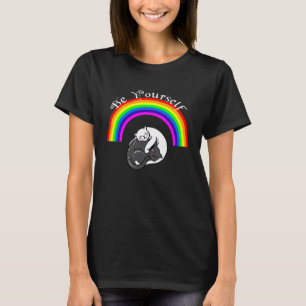 Ally Pride LGBTQ Equality Rainbow Lesbian Gay Tran T-Shirt
