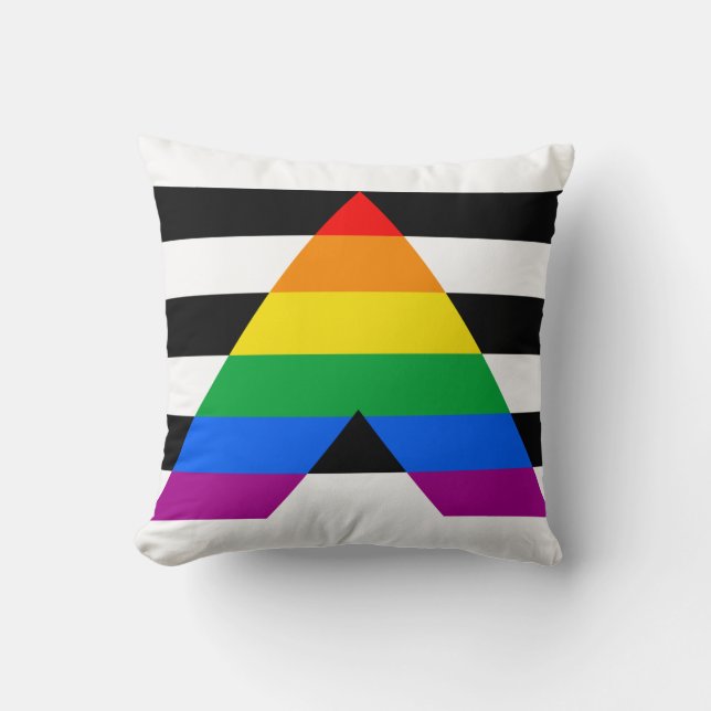 Ally Pride Throw Pillow (Front)