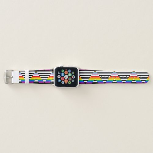 Ally Progress Pride Flag Apple Watch Band