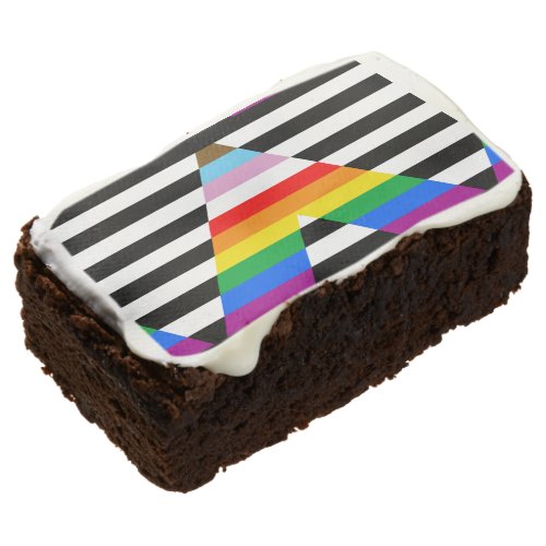 Ally Progress Pride Flag Brownie